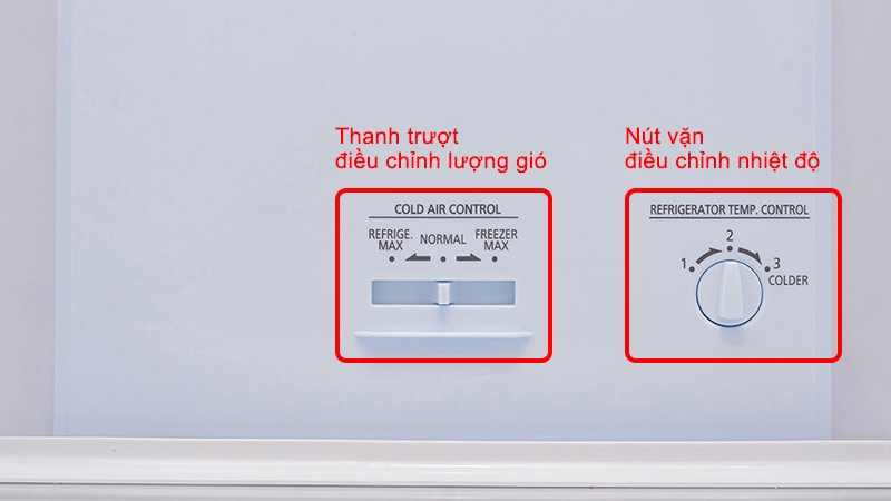 Colder trong tủ lạnh là một nút điều chỉnh nhiệt độ cho tủ